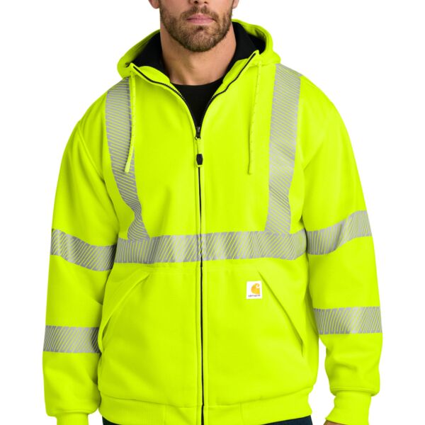 Ansi 107 Class 3 Lined Full Zip Sweatshirt Thumbnail